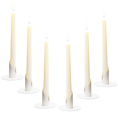 Candle holder 6 pieces, Candlelight Dinner candle holder, Ideal for stick candles for living room and bedroom decoration