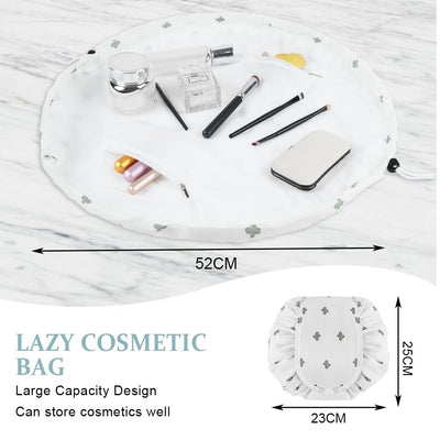 Trousse de maquillage de grande capacité avec cordon, trousse de maquillage de voyage portable