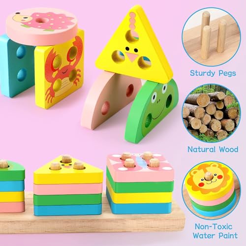 Wooden puzzle, wooden toy, developmental toy, wooden baby toy