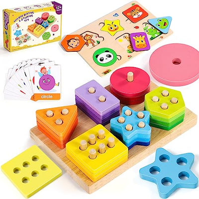 Peg puzzle Wooden puzzle Motor skills toy