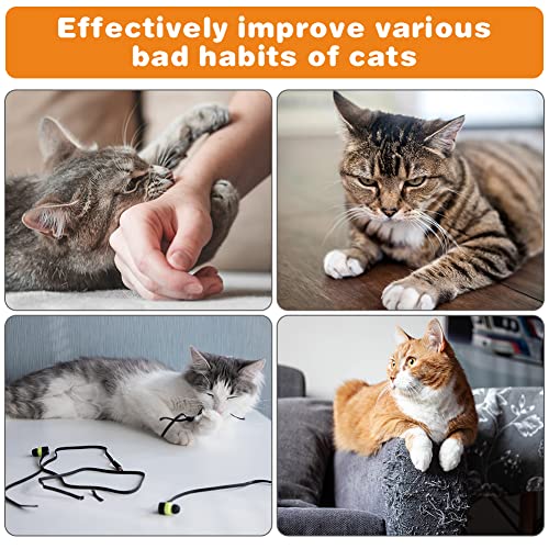 Jouet souris pour chat, souris en peluche 9 pièces avec herbe à chat, jouet interactif pour chats et chatons
