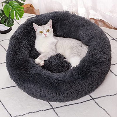 Cat Bed Fluffy Cat Pillow Washable Dog Bed Small Dogs Pet Bed for Small Dogs, Cats and Other Pets (60cm)