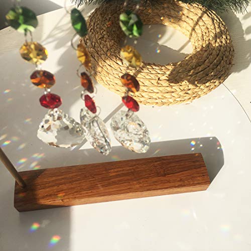 3 pieces crystal rainbow suncatcher,Hanging glass suncatcher with chaрусс