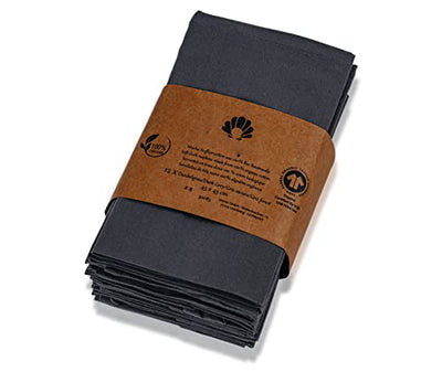 6 pleasantly soft cloth napkins white I 100% sustainable organic cotton