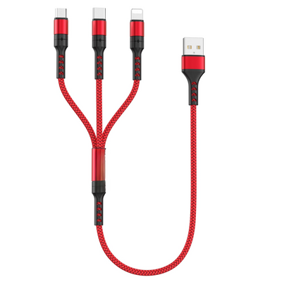 Multi USB Cable, Universal Charging Cable Nylon Quick 3 in 1