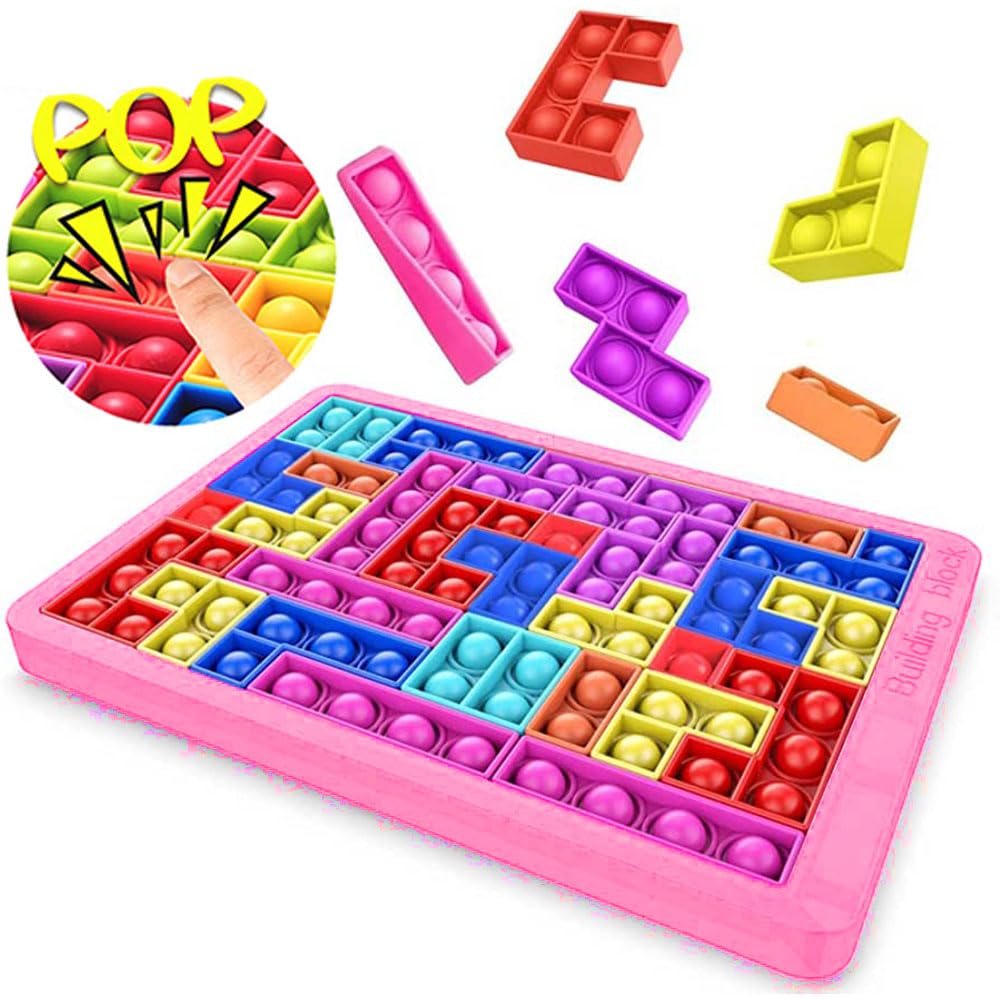 Puzzle Tetris Pop It game Plopper toy Pop Up toy Popit Anti Stress