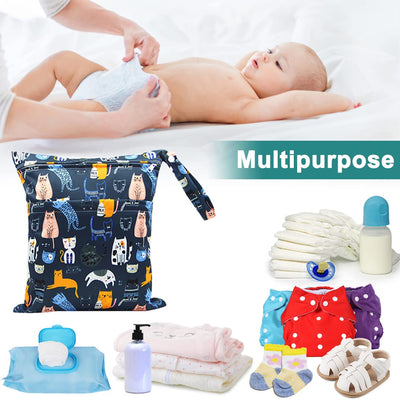 Sac humide, sac à couches 3 Pièces, Sac Organisateur Lavable