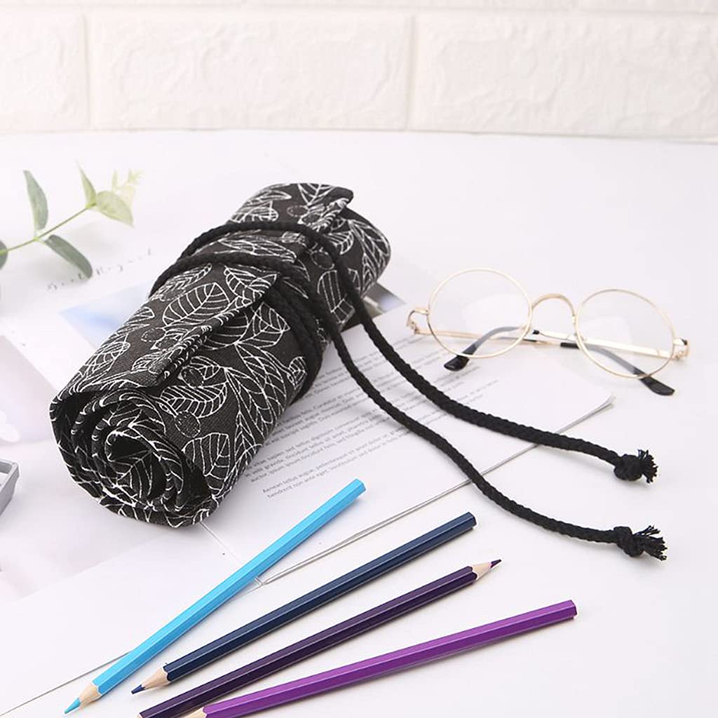 Canvas Pencil Wrap, 2 pieces 36 slots pencil wrap, pencil case