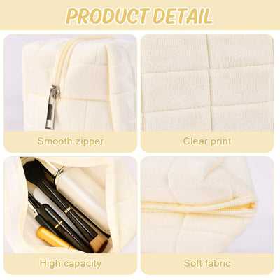 Trousse de voyage, trousse de maquillage, trousse de toilette matelassée