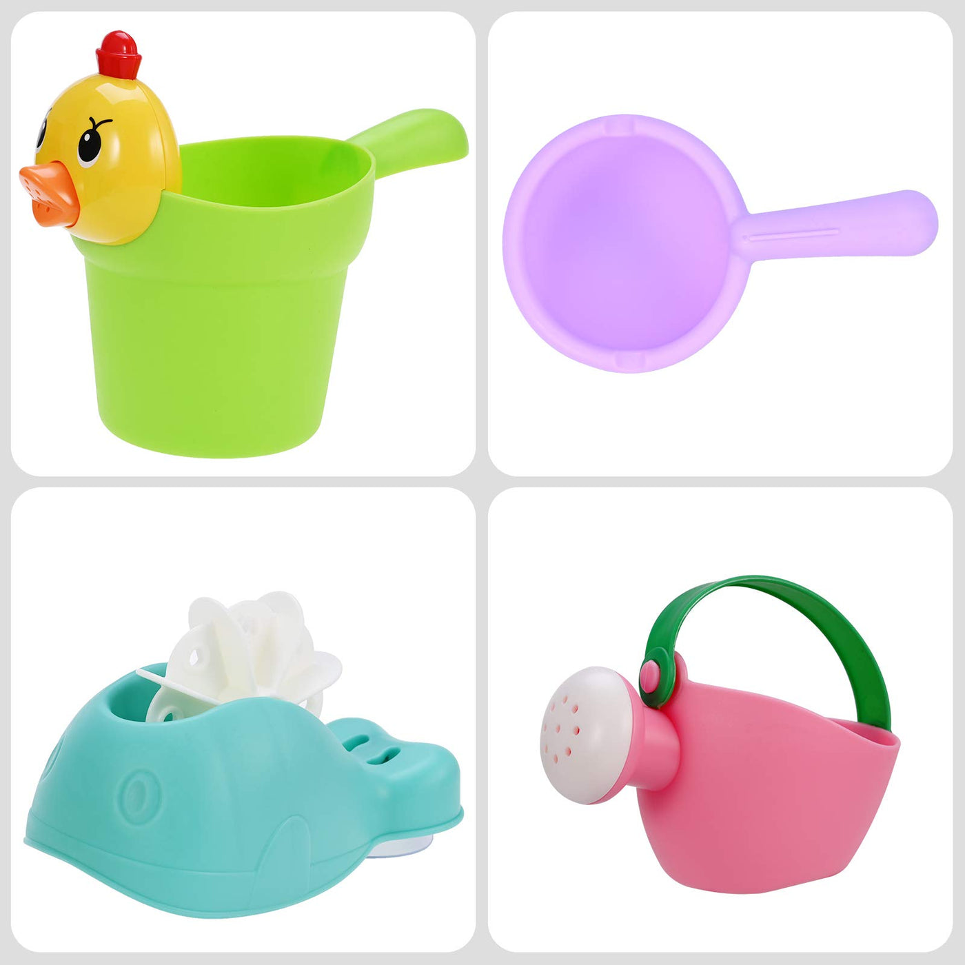 10Pcs bathtub toys for baby from 1 years, bath toys water toys baby cute water squirting animals for baby bathtub gift