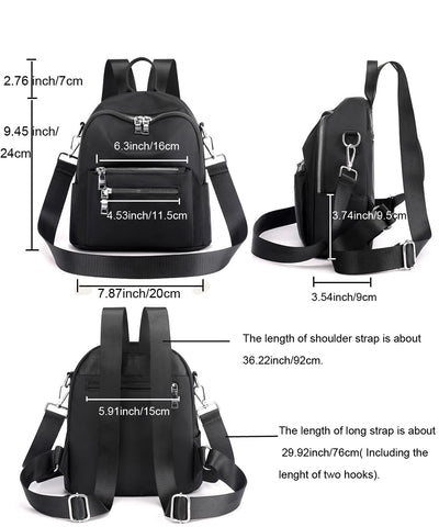 School Backpack 2 In 1 Waterproof Casual Daypack