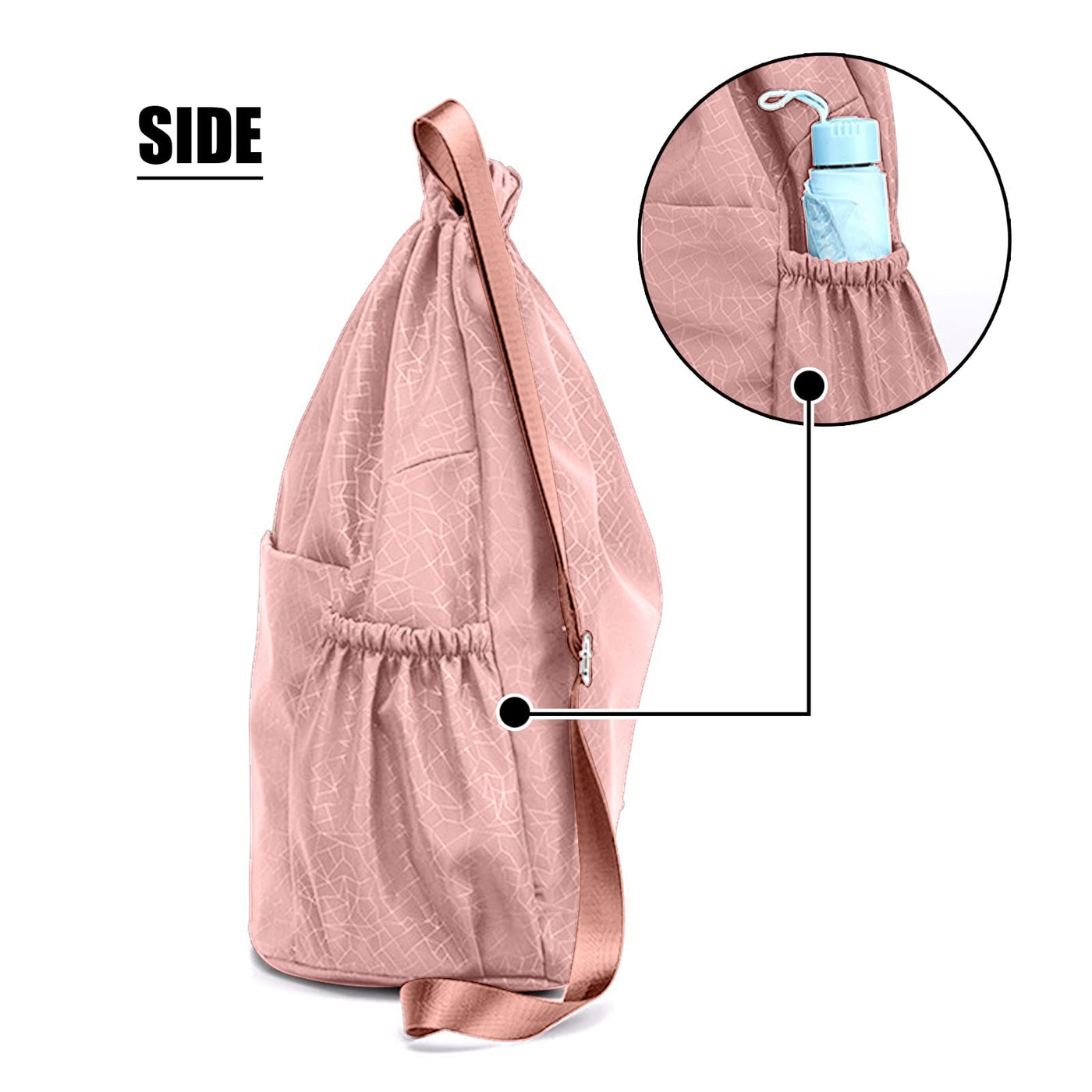 Sac de sport, sac étanche sac à dos unisexe sac de sport, sac de sport pour l'école, le voyage et l'extérieur