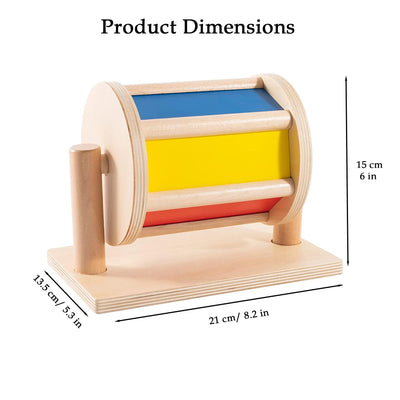 Rotating drum for the development of large motor skills