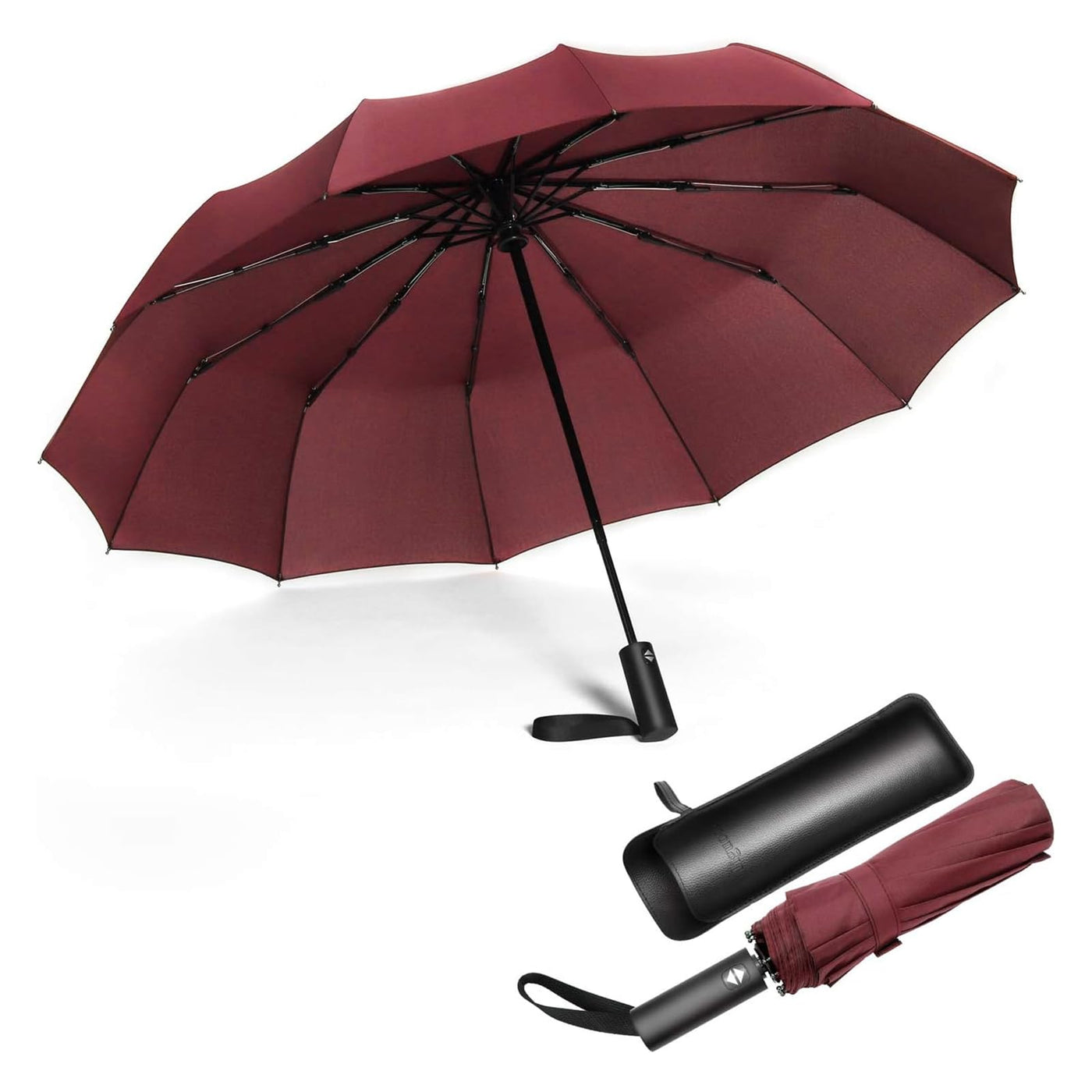 Umbrella, compact strong windproof automatic umbrellas, folding lightweight