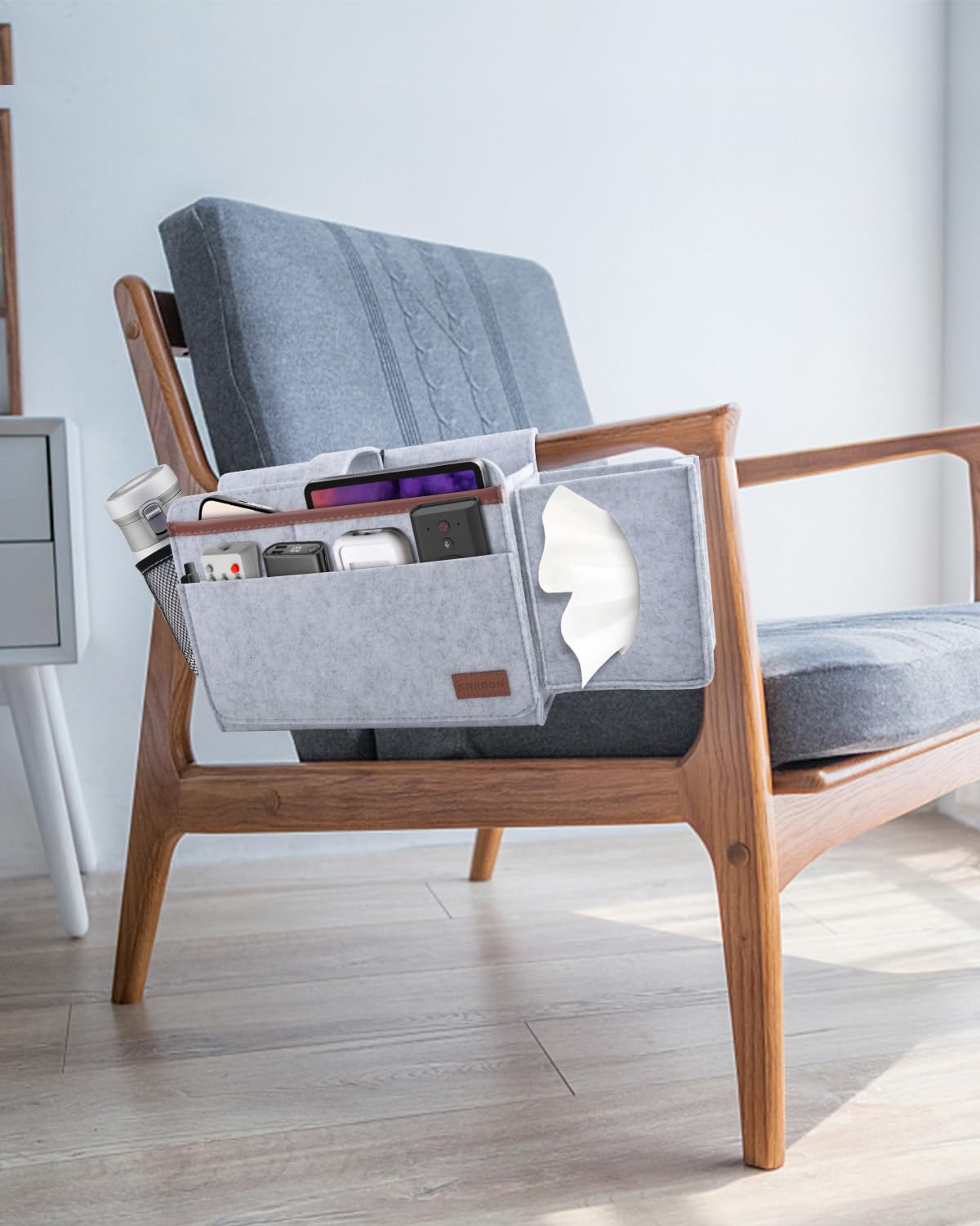 Bettbeutel Bett Organizer Hook-in, Bettbeutel Hook-in dicken Filz rutschfest mit Schnalle