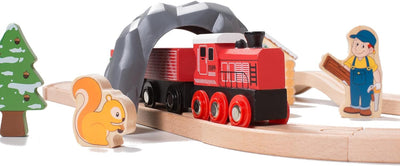 Ensemble de chemin de fer en bois pour les tout-petits