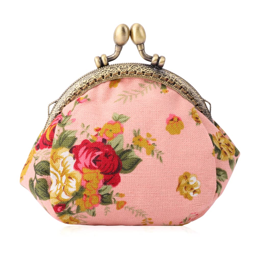 Porte-monnaie floral Porte-monnaie Retro Bag
