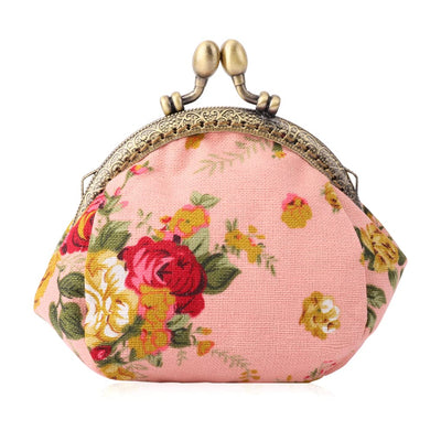 Porte-monnaie floral Porte-monnaie Retro Bag