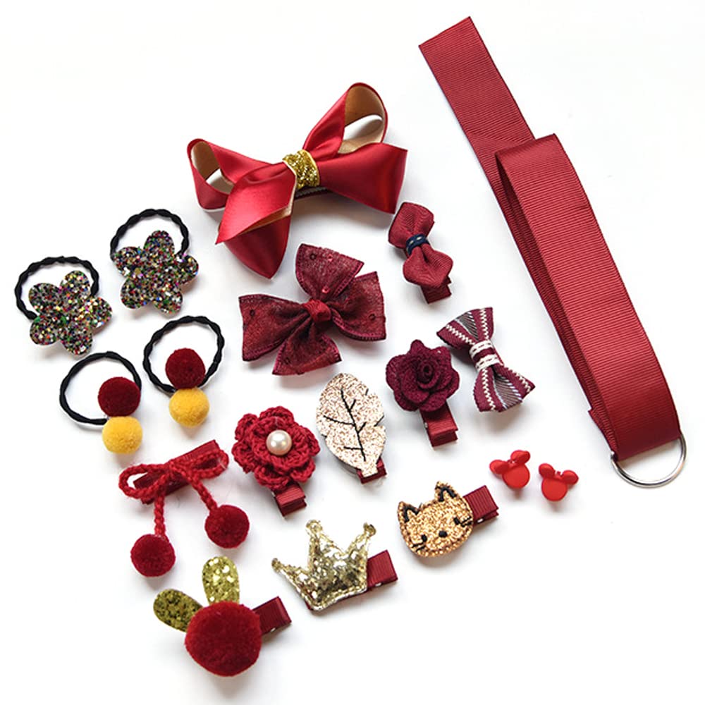 36 Stück Haarspangen Niedliche Haarschleifen Elastische Haargummis