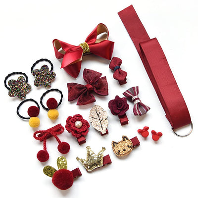 36 Stück Haarspangen Niedliche Haarschleifen Elastische Haargummis