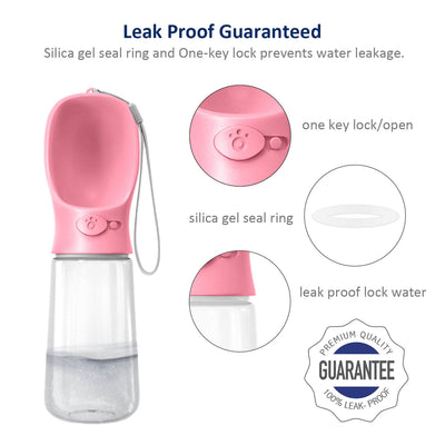 Leak-proof drinking bowl for dogs - Practical for walks, hiking & travel