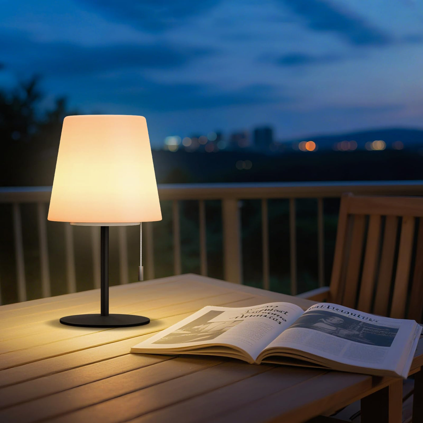 LED Outdoor Table Lamp with 8 Colors Cordless Lamp Table Lamp for outdoor garden bedroom camping