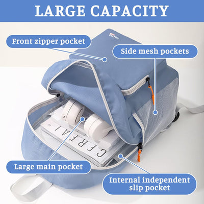 Sac à dos, Sac à dos de randonnée Ultraléger 17L, Sac à dos de Voyage étanche, Sac à dos pour la Randonnée, les Voyages, le cyclisme et l'escalade