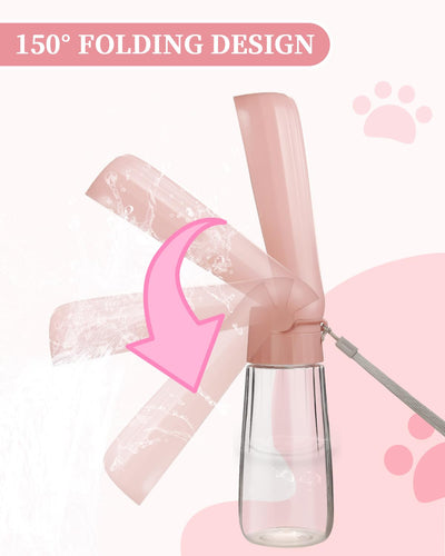 Portable Pet Drinking Bottle, foldable Design