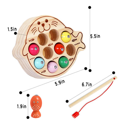 Jouet de pêche magnétique pour enfants, favorise la motricité fine et la coordination œil-main