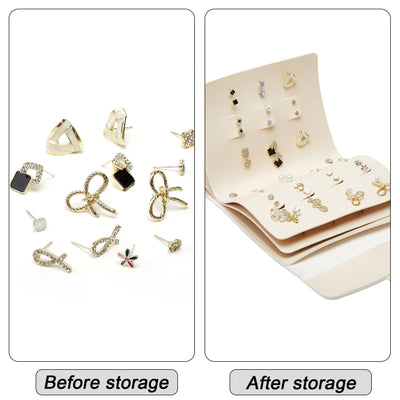 Rangement de boucles d'oreilles Pochette pour boucles d'oreilles Petits sacs de rangement de livres