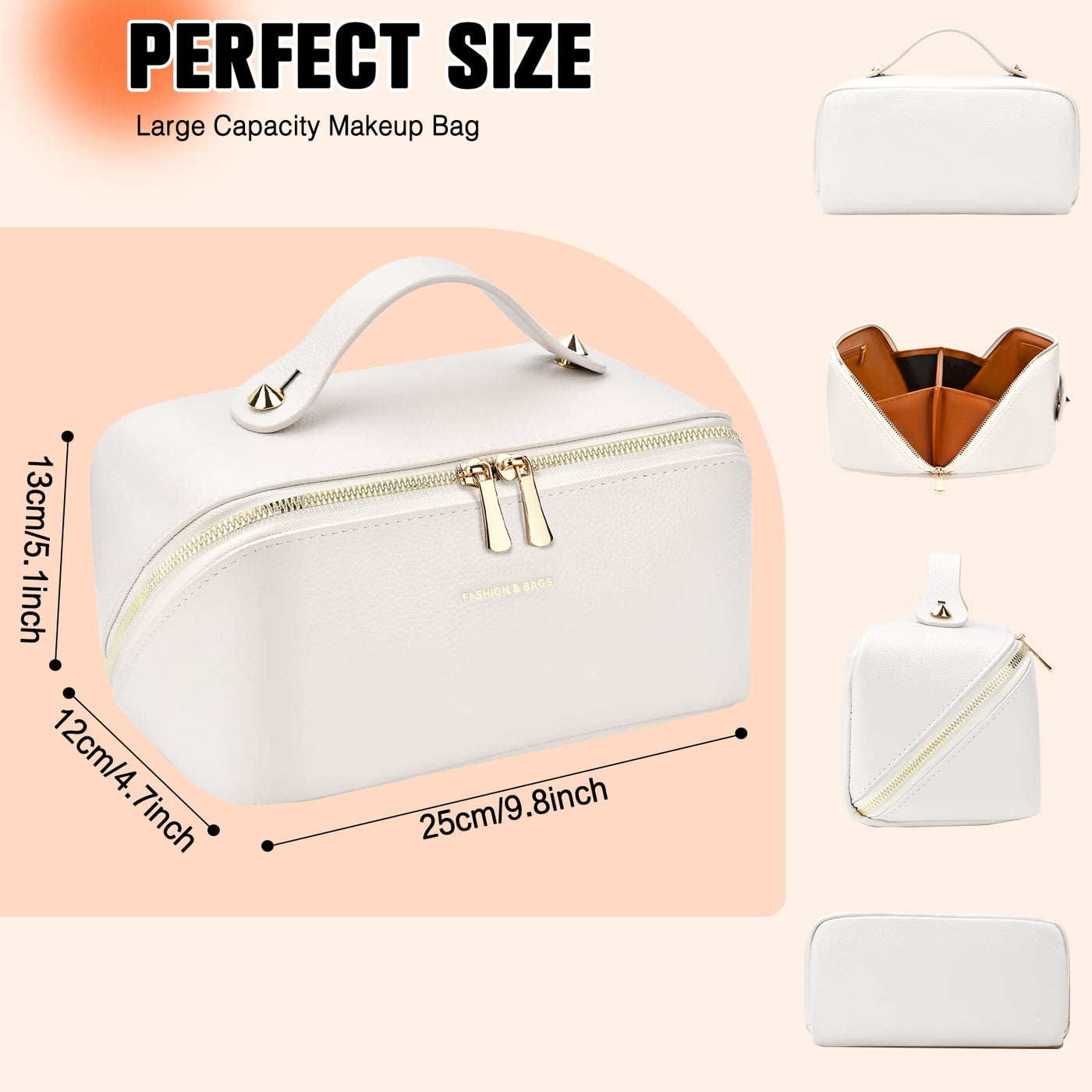 Cosmetic Bag Portable Travel Make-up Bag with Large Capacity Waterproof Organizer