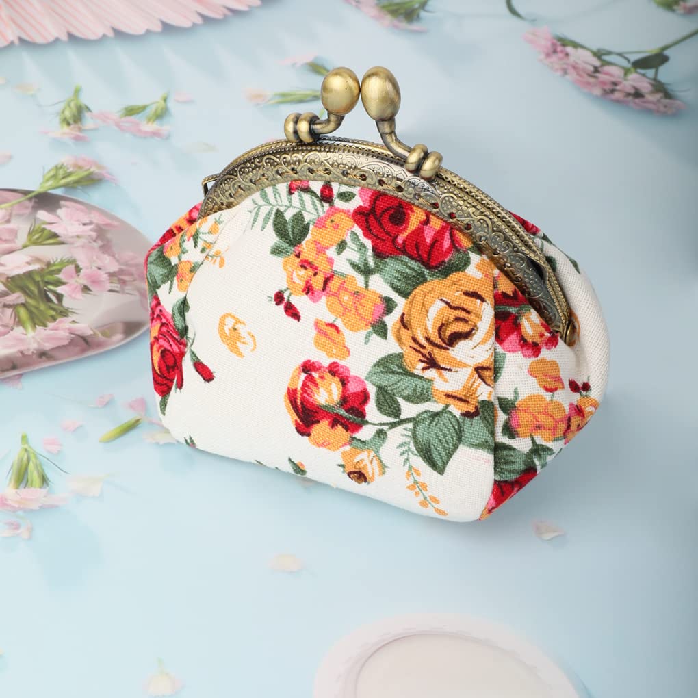 Porte-monnaie floral Porte-monnaie Retro Bag