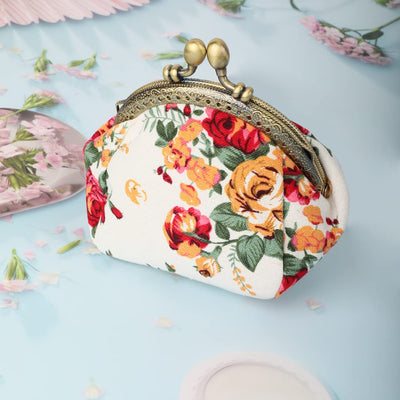 Porte-monnaie floral Porte-monnaie Retro Bag