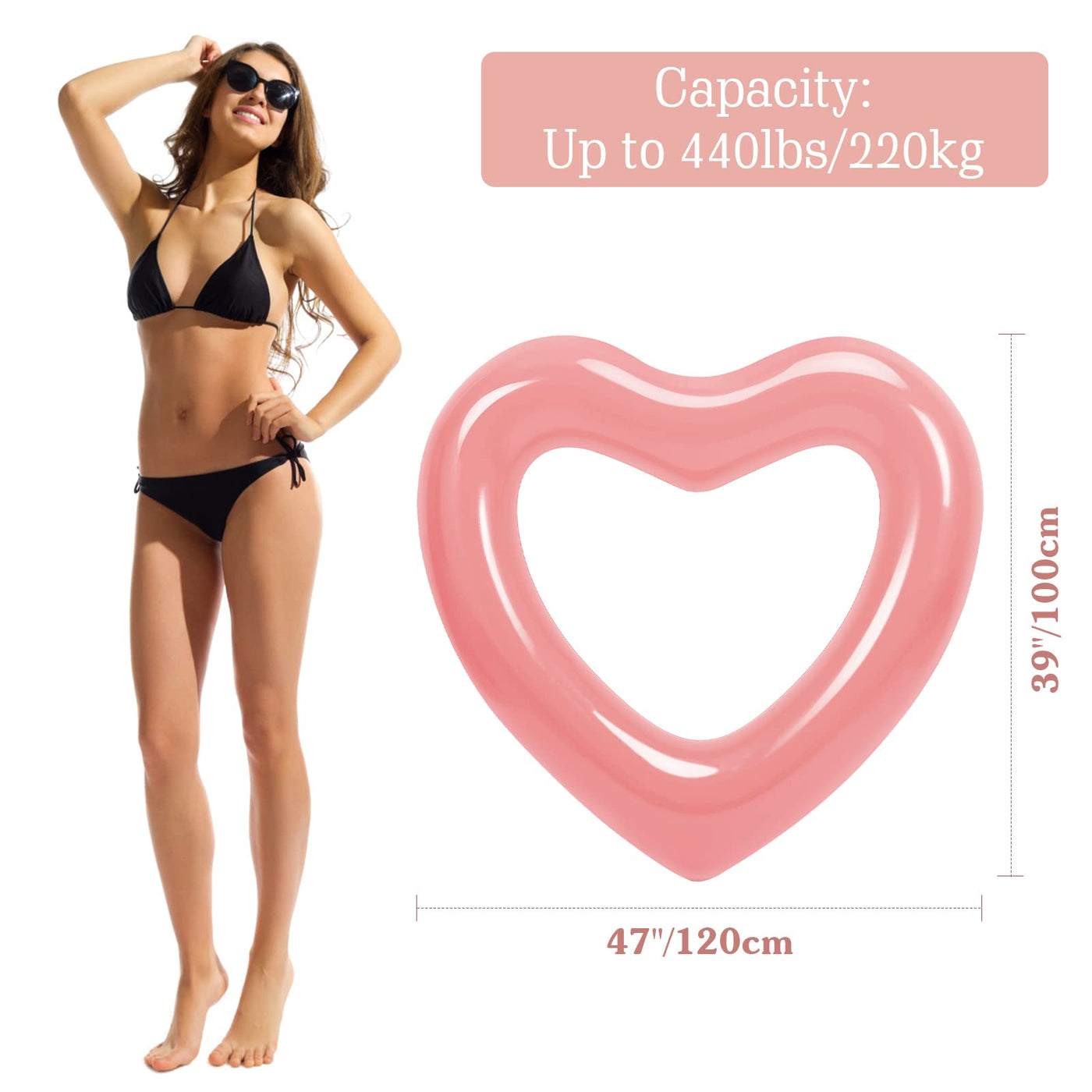 Anneau de Natation Gonflable Eau de Piscine