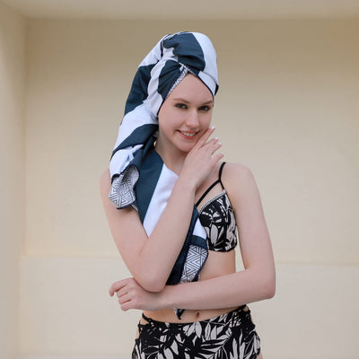 Serviette de plage en microfibre avec sac