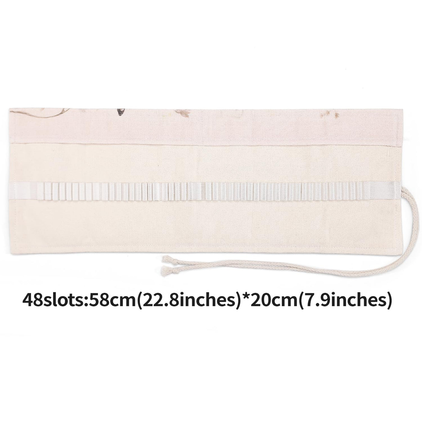 Bleistiftrolle leer 48 Löcher.abwaschbar Leinwand Rolle Bleistift Fall.Bleistift Rolle, Stift Rolle für Künstler