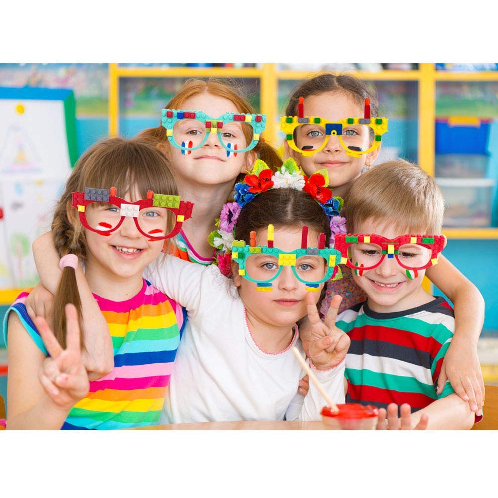 Building Blocks Glasses Splice Glasses Toys: 12 Pieces Building Bricks