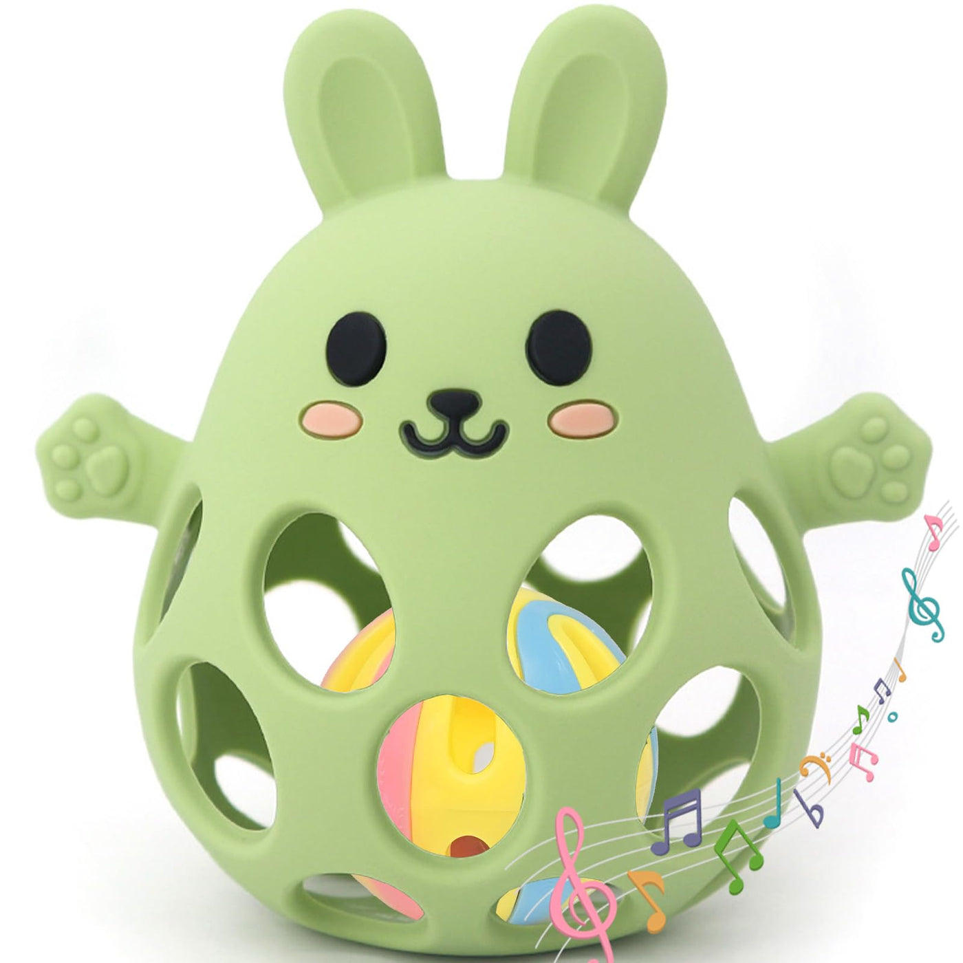 Boule de préhension pour bébé - jouet pour bébé，aide à la dentition pour bébé