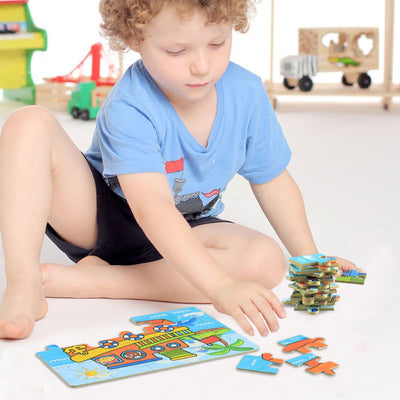 Kinderpuzzle 64 Teile Puzzle für Kinder Puzzle vier Schwierigkeitsgrade