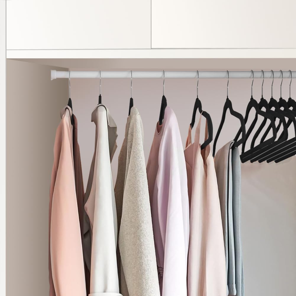 Cintres en Velours Cintres antidérapants avec Encoches d'épaule pour adultes