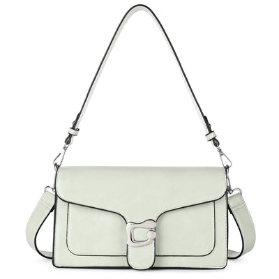 Sac à bandoulière sac de soirée pochette avec 2 bandoulières détachables fentes pour cartes de crédit