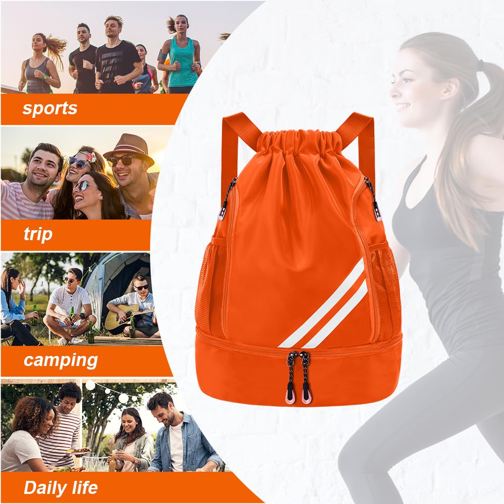 Fashion sports backpacks, gym bag, large capacity drawstring sports bag