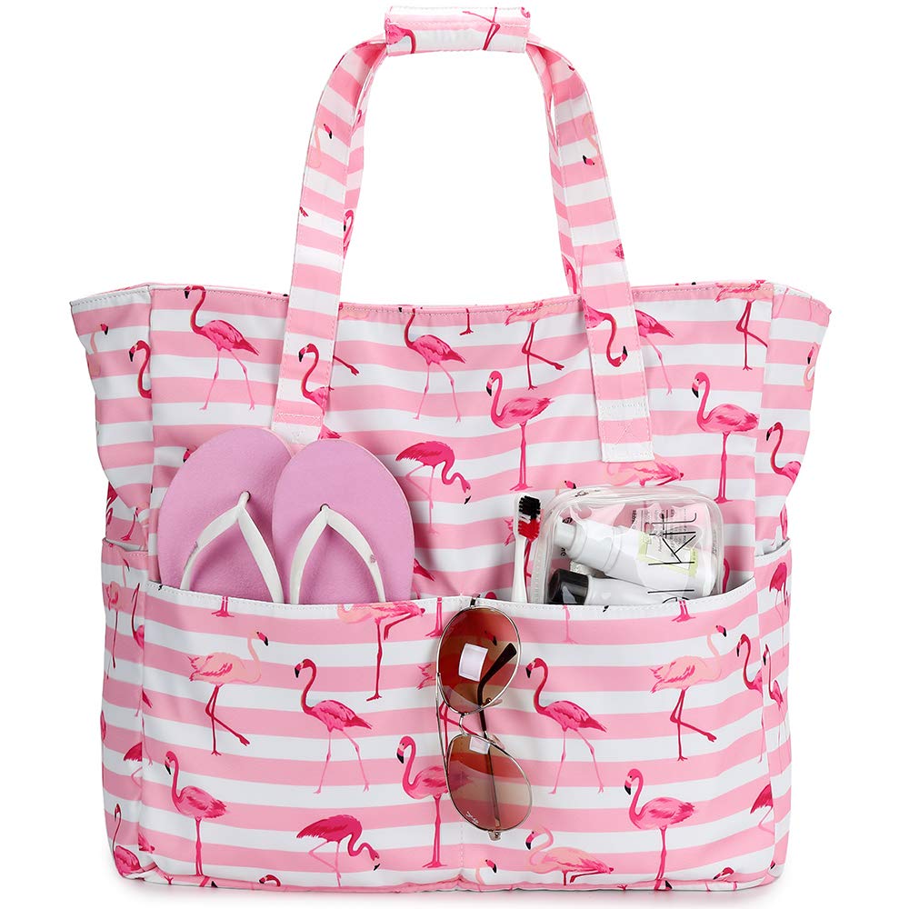 Grand sac de plage avec fermeture éclair