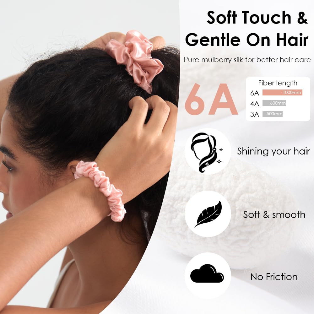 3 Pieces of Silk Hair Ties