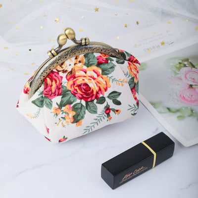 Porte-monnaie floral Porte-monnaie Retro Bag