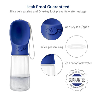 Leak-proof drinking bowl for dogs - Practical for walks, hiking & travel