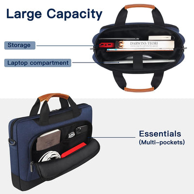 Laptop protective cover Briefcase with shoulder strap Portable carrying case