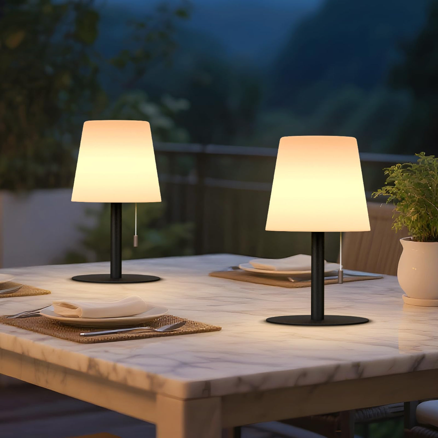 LED Rechargeable Battery Table Lamp Dimmable
