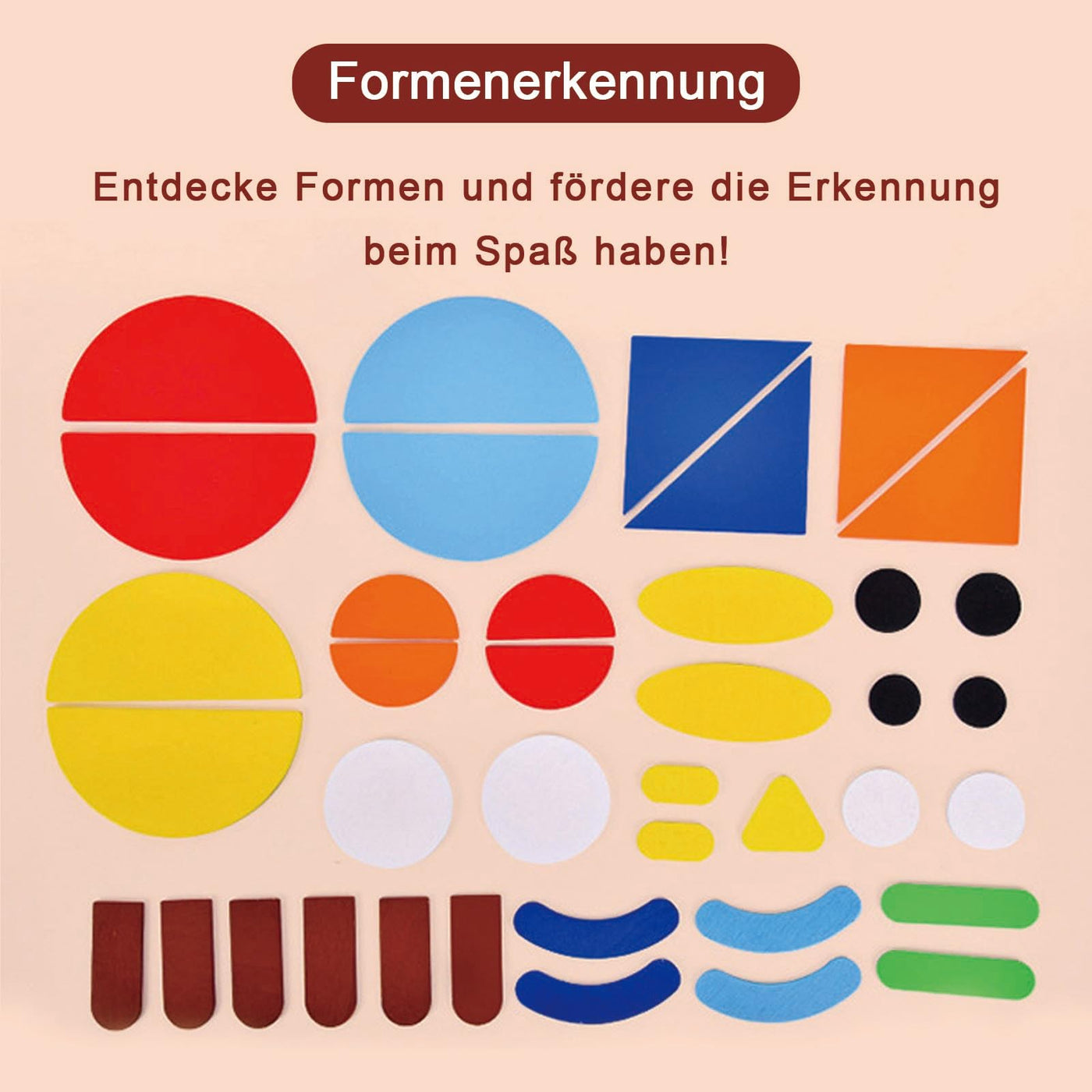 Spielzeug 2 3 4 5 Jahre, Tangram, Lernspiele ab 2 Jahre, Puzzle ab 2, Kinderspielzeug ab 2 Jahre, Holzspielzeug, Geschenk 2-5 Jahre Kinder Junge Mädchen
