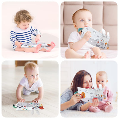 Cloth picture book with animals,early development baby cloth books,perceptual learning toys